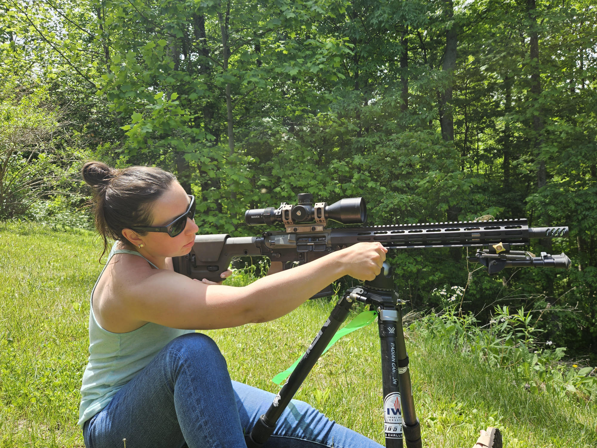 a women precision rifle shooting